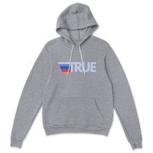 Load image into Gallery viewer, TTH Bella Canvas Hoodie Athletic Heather with multi color True logo
